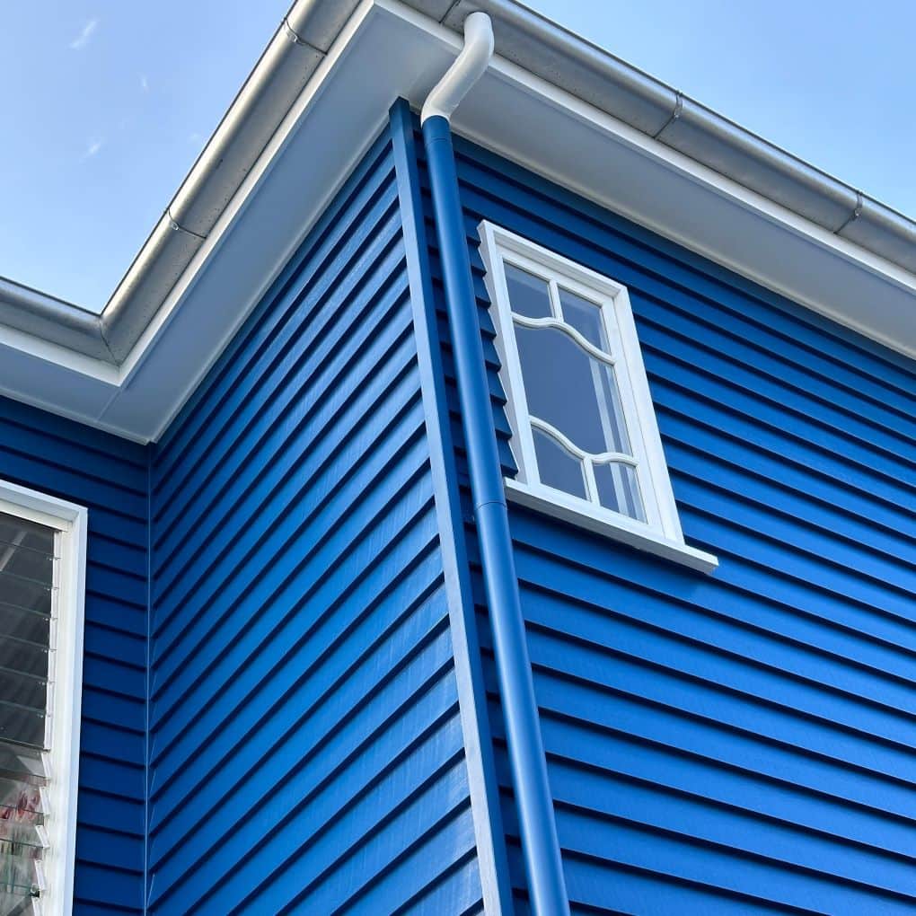 exterior paint blue